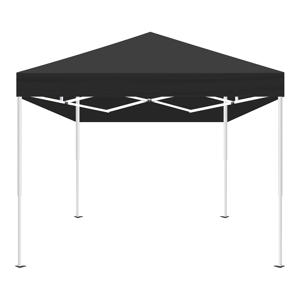 Mountview Gazebo Pop Up Marquee Outdoor Black-1942352878991708161