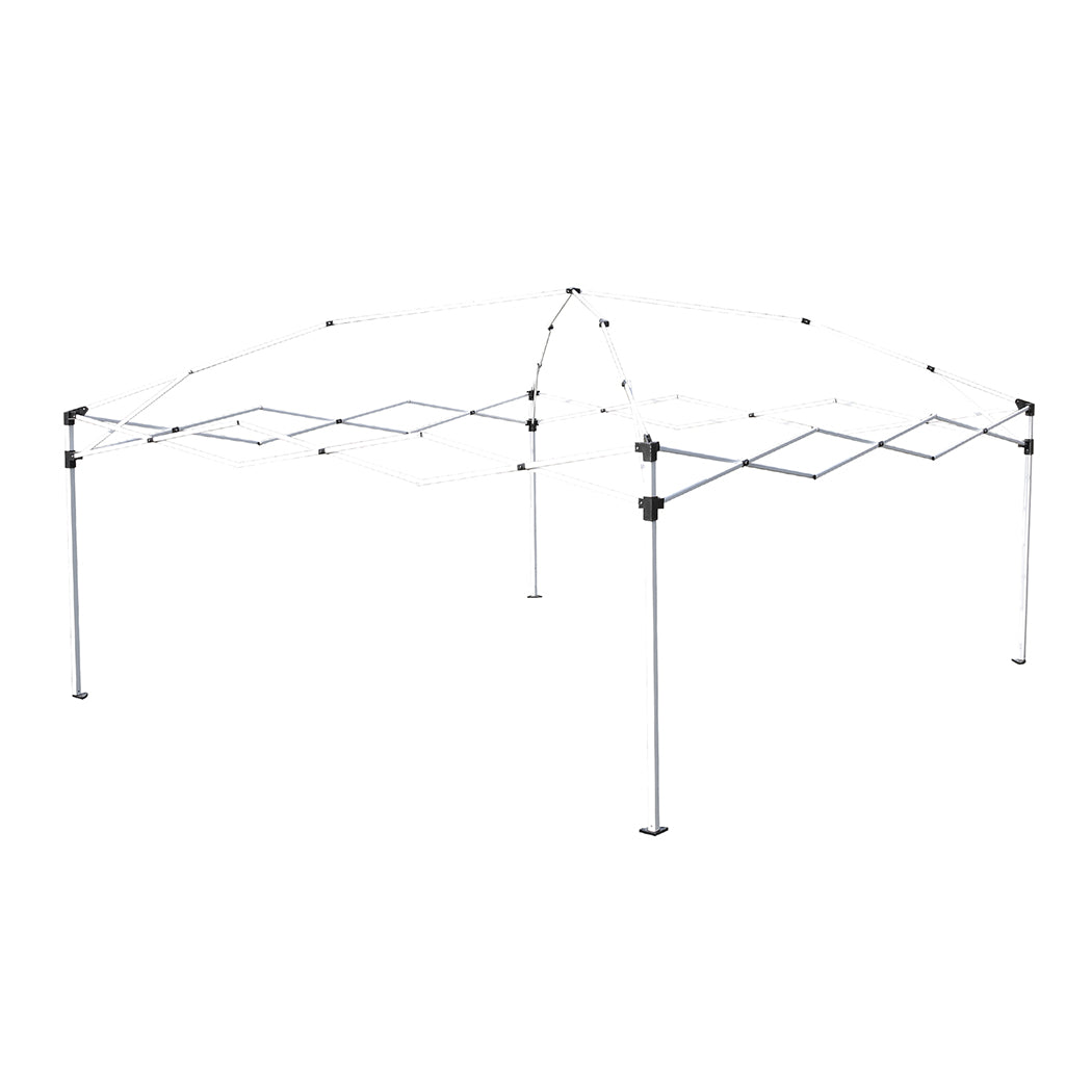 Mountview Gazebo Pop Up Marquee Outdoor Black-1942352878991708163