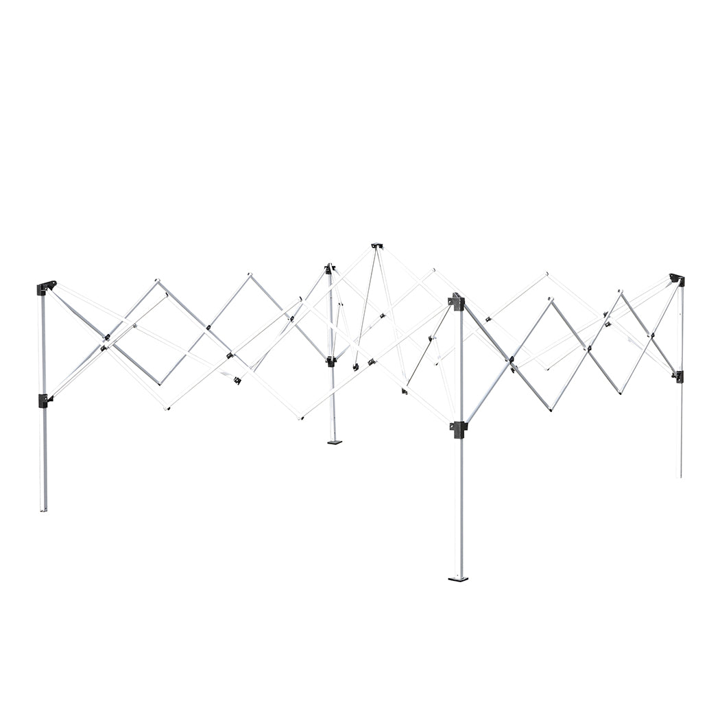 Mountview Gazebo Pop Up Marquee Outdoor Black-1942352878991708164