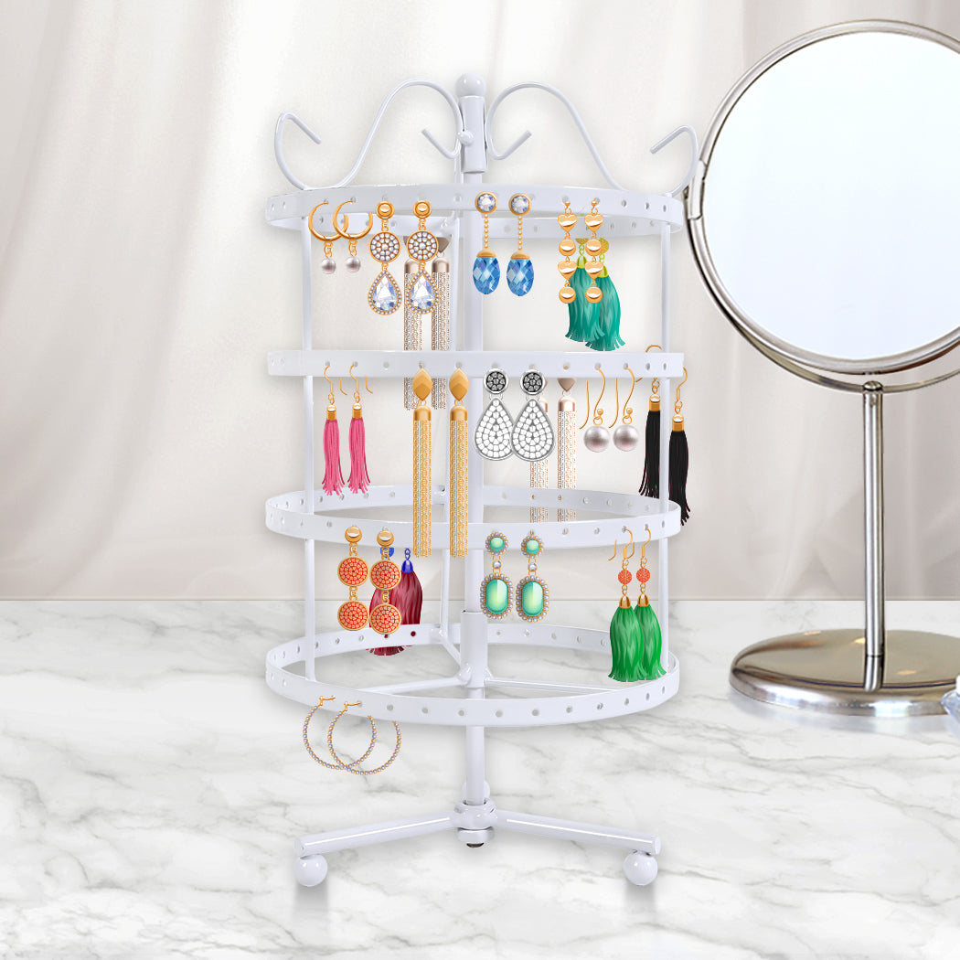 Earring Holder Stand Jewelry Display White-1910113095393611783