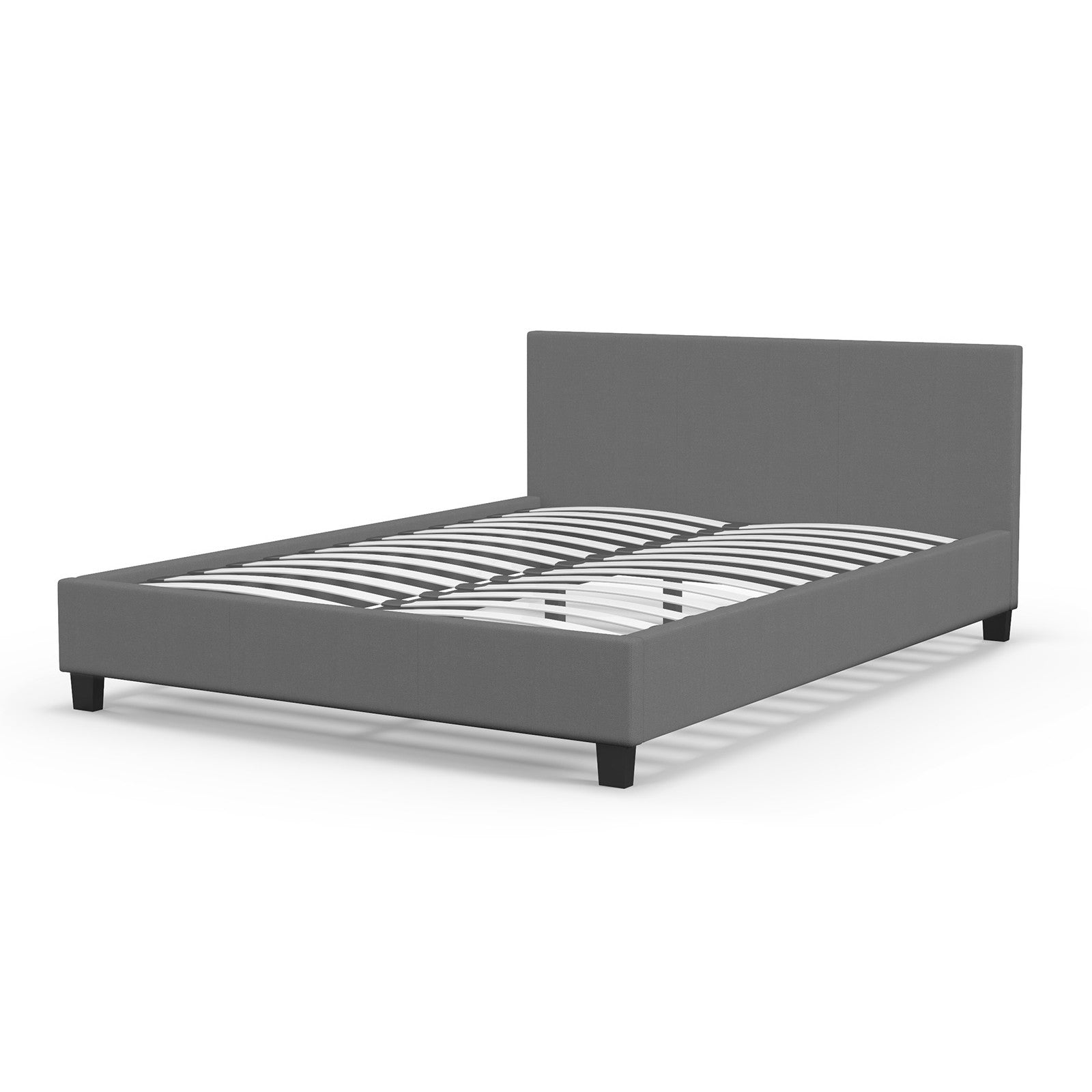 Milano Sienna Luxury Bed with Headboard (Model 2) - Grey No.28 - Double-1927503917265063936