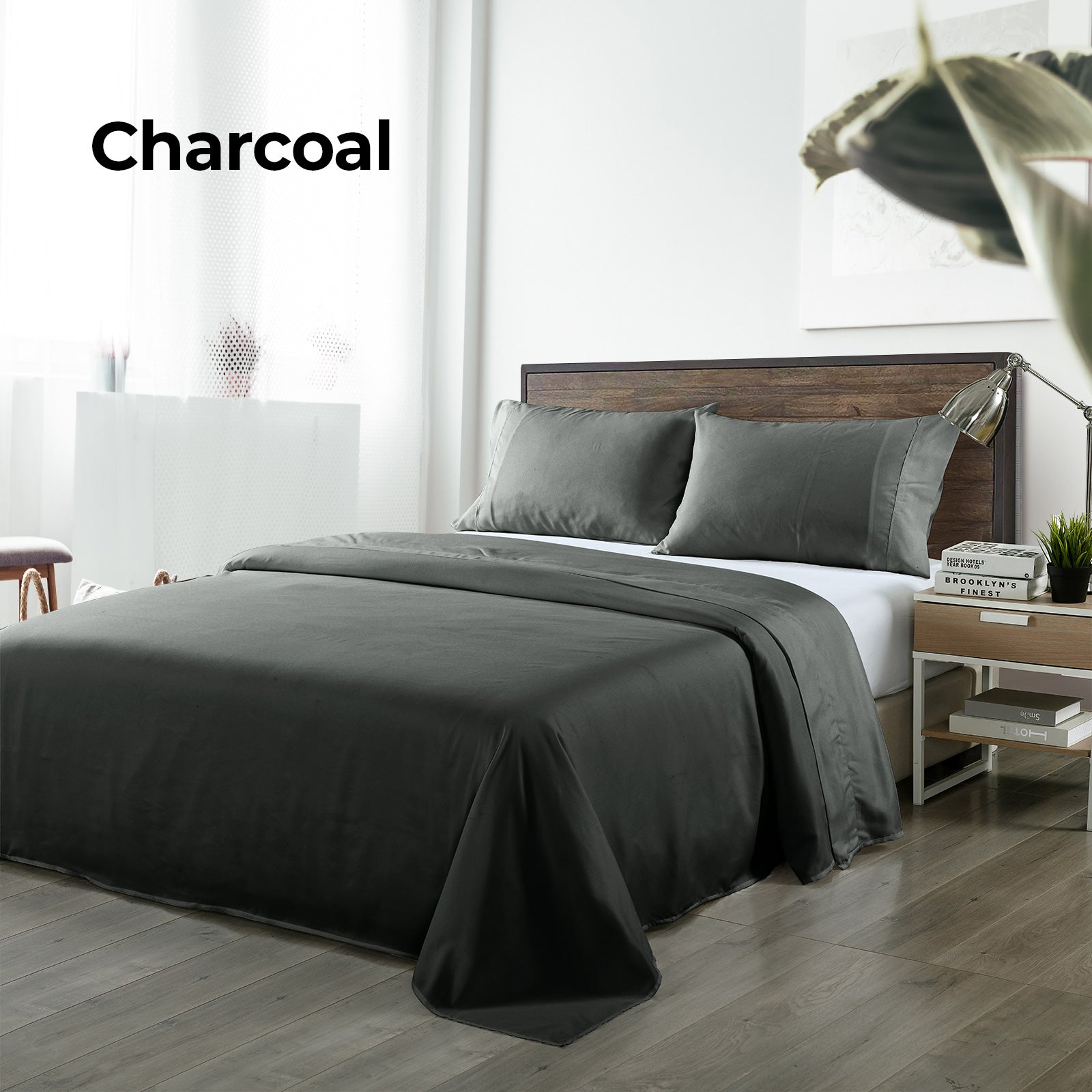 Royal Comfort Bamboo Blended Sheet & Pillowcases Set 1000TC Ultra Soft Bedding-1943465039008763908