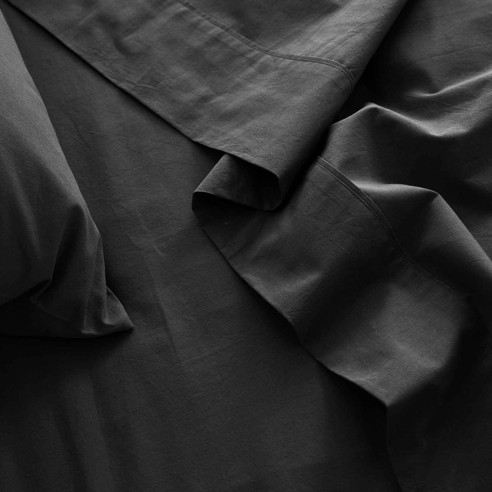 Royal Comfort Vintage Washed 100% Cotton Sheet Set King - Charcoal-1927503913431470084