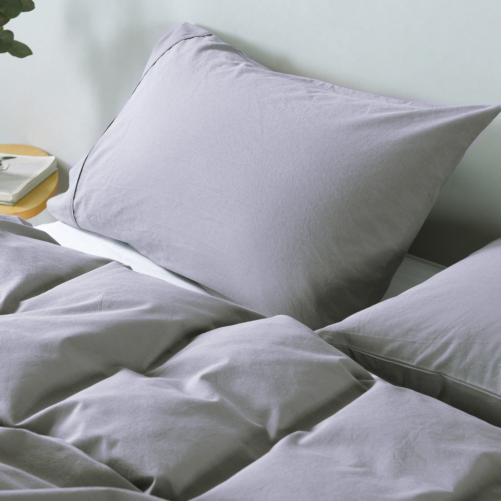 Royal Comfort Vintage Washed 100% Cotton Quilt Cover Set Bedding Ultra Soft-1927503929835393029