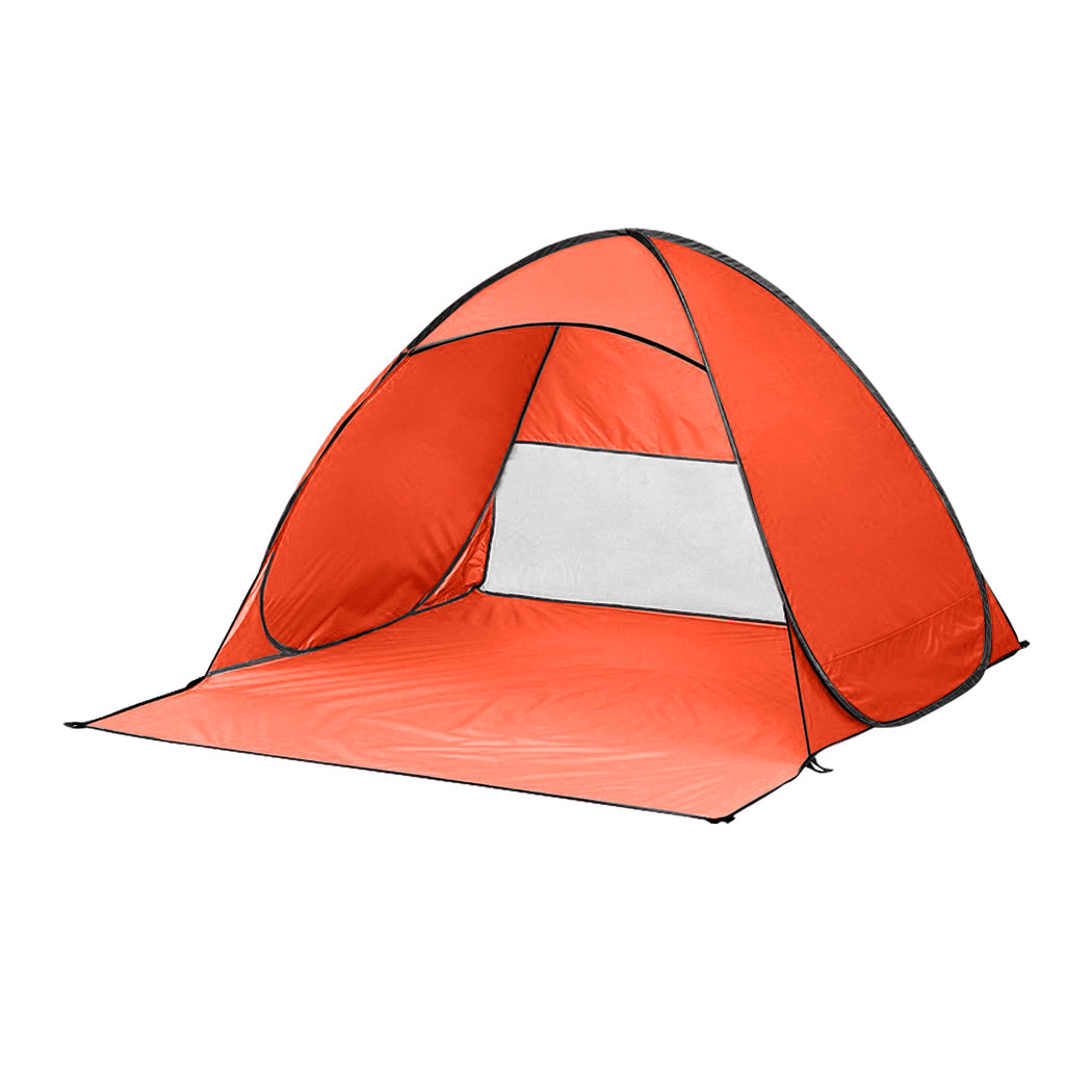 Mountview Pop Up Beach Tent Caming Portable Orange-1942352872255655936