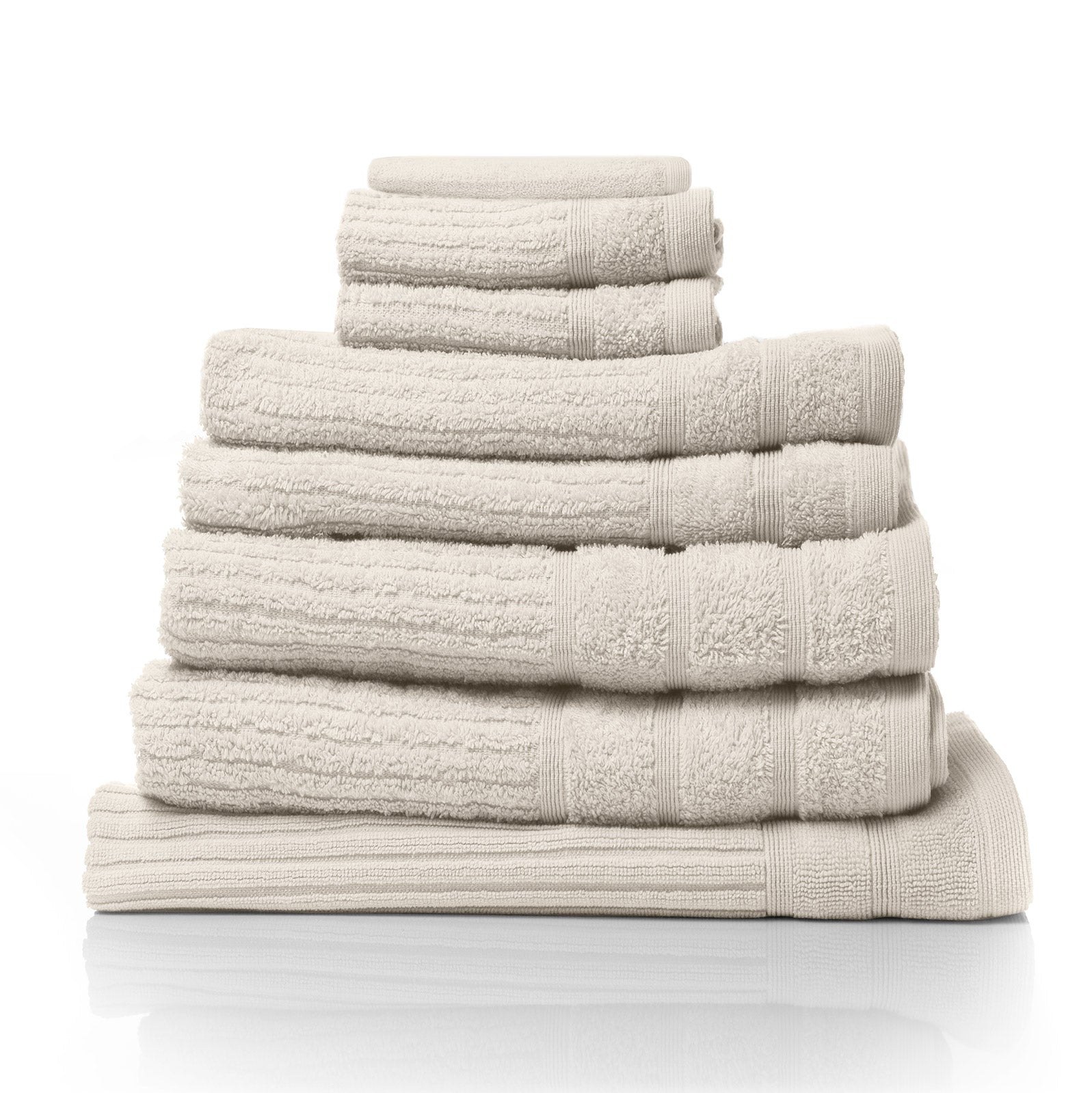 Royal Comfort Eden Egyptian Cotton 600 GSM 8 Piece Towel Pack Beige-1927503914920448000