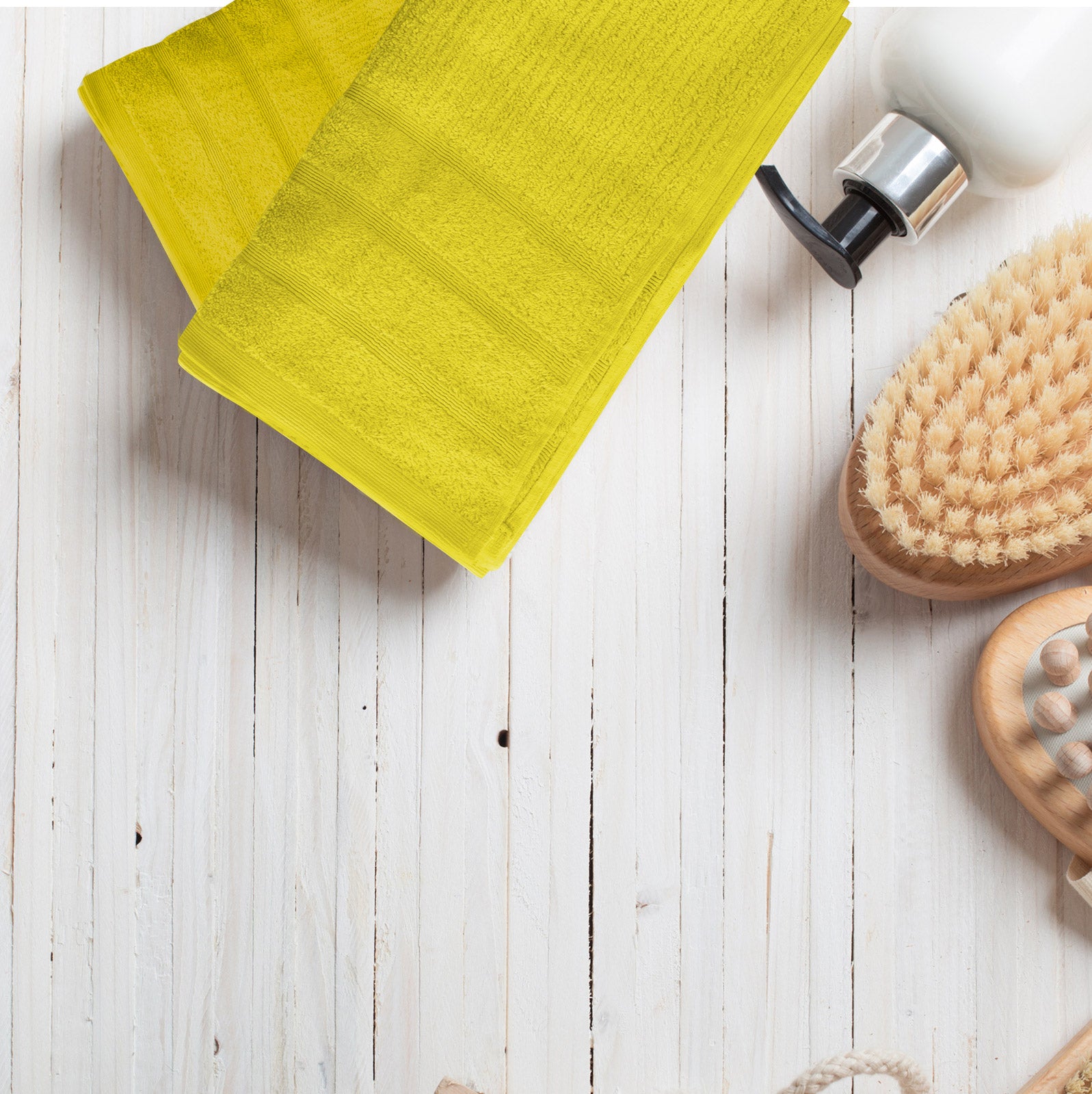 Royal Comfort Eden Egyptian Cotton 600 GSM 8 Piece Towel Pack Yellow-1919280823534751747