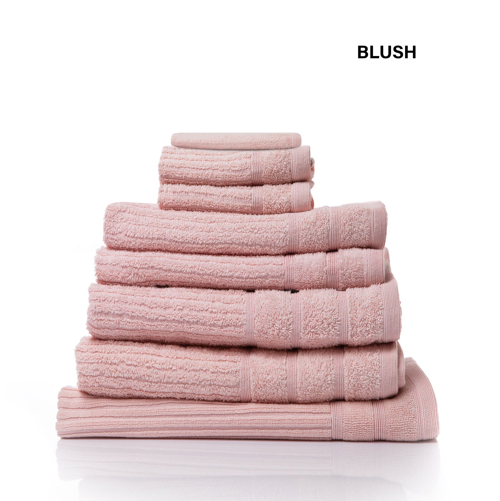 Royal Comfort Eden Egyptian Cotton 600 GSM 8 Piece Towel Pack Blush-1940198428575404036