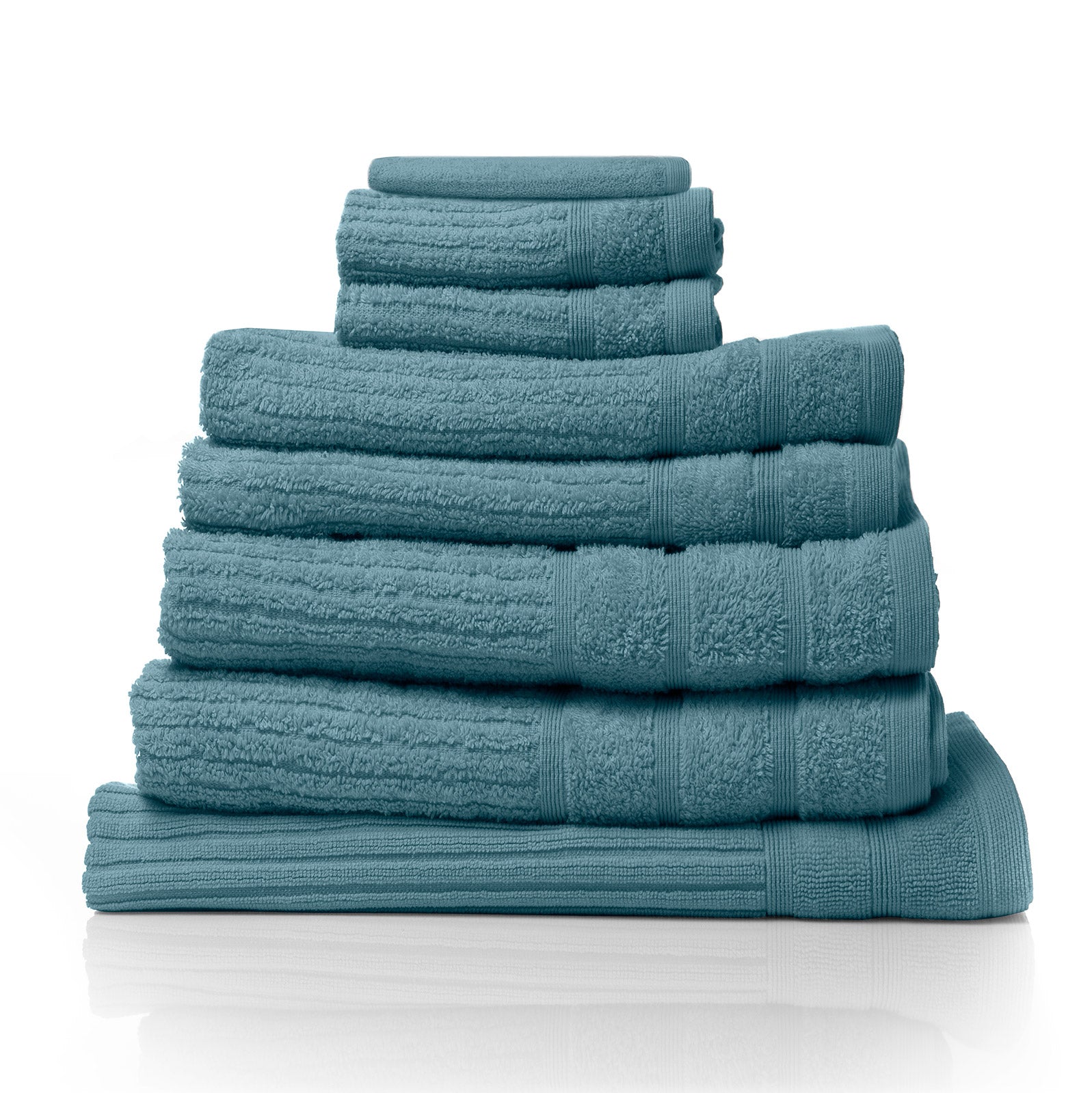 Royal Comfort Eden Egyptian Cotton 600 GSM 8 Piece Towel Pack Turquoise-1927503916094853120
