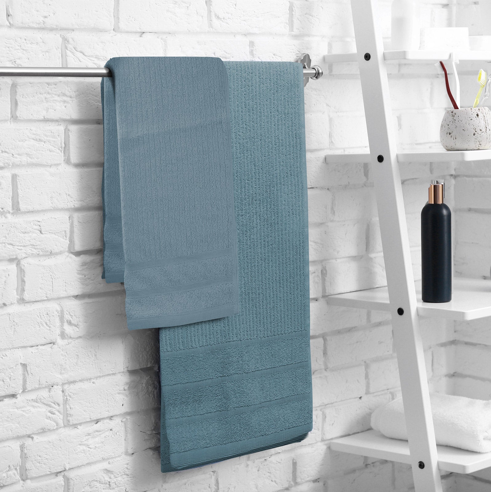 Royal Comfort Eden Egyptian Cotton 600 GSM 8 Piece Towel Pack Turquoise-1927503916094853125