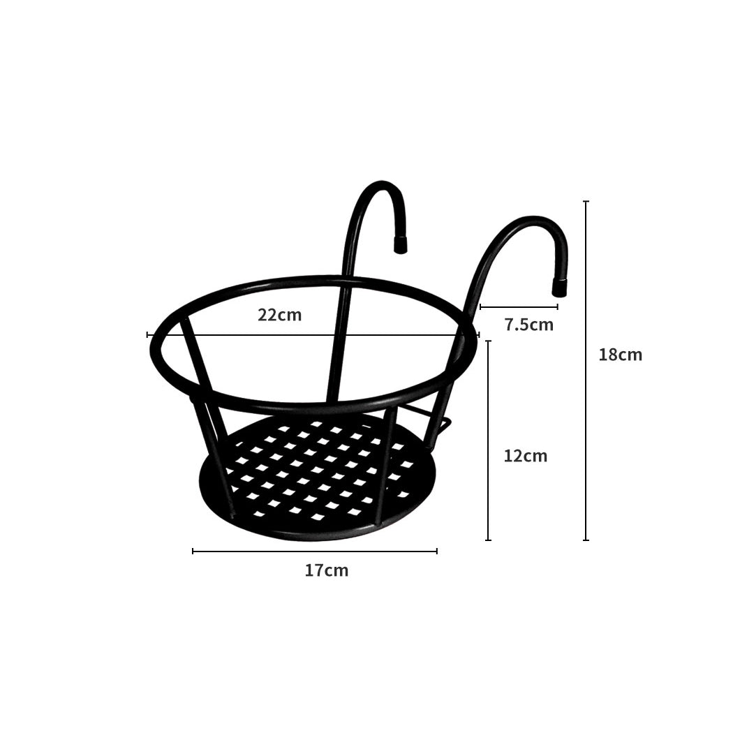 Levede 1x Flower Holder Plant Stand Black-1942352904228835330