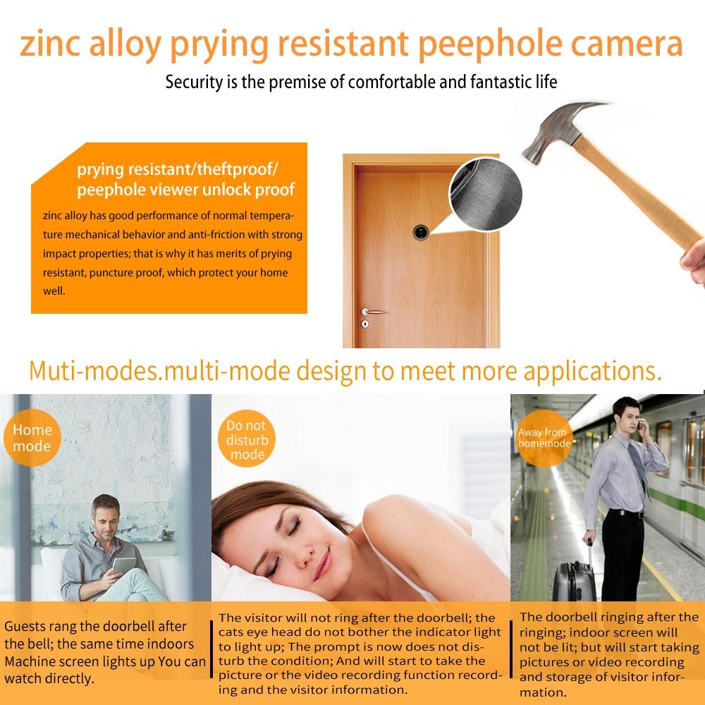 2.4 Screen 2.0Mp Security Camera With Tf Card Slot - Silver-1915196593859072002