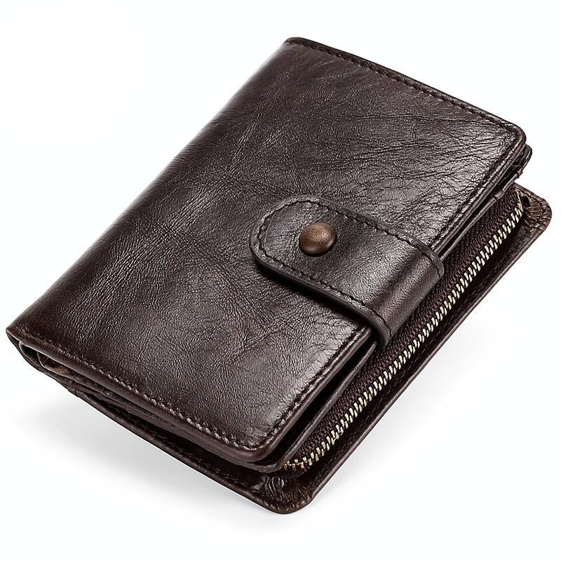 Leather Rfid Wallet - Multi-Functional-1915197091622293504