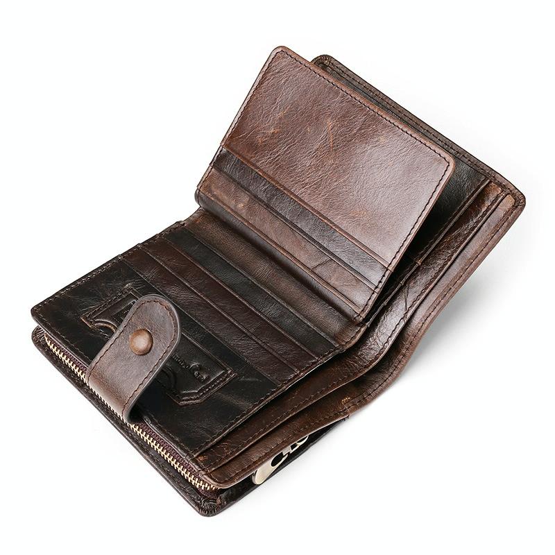 Leather Rfid Wallet - Multi-Functional-1915197091622293507