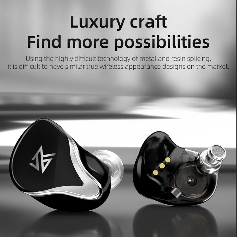 Kz Z3 Hybrid 1Dd & 1Ba Wireless Bluetooth 5.2 Tws Earphone - Black-1915197139554799624