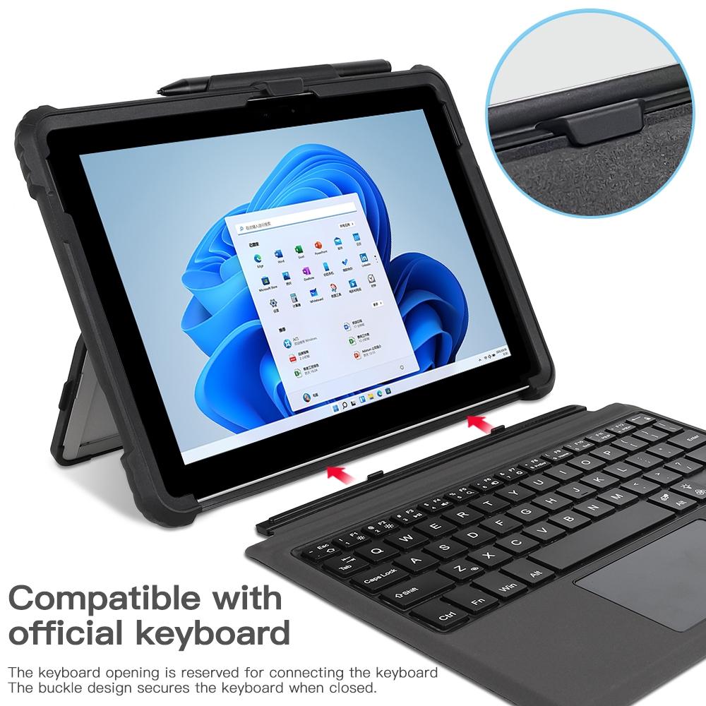 Acrylic Hand Strap Laptop Case For Microsoft Surface Go 1 / 2 / 3 - Transparent-1915197968735145985