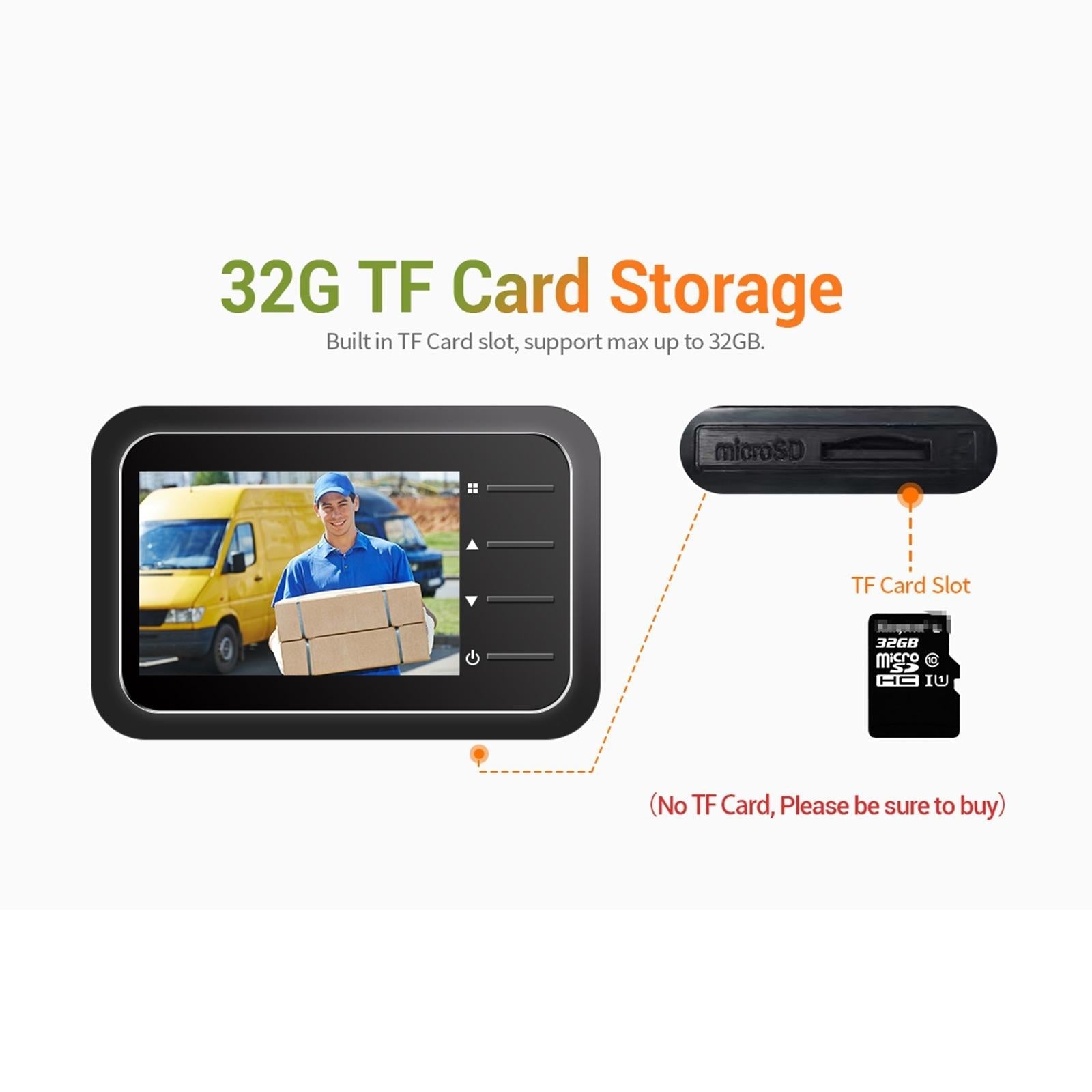 2.4 Digital Door Viewer With Night Vision Tf Card Slot Photo & Video Capture-1915197586944430088