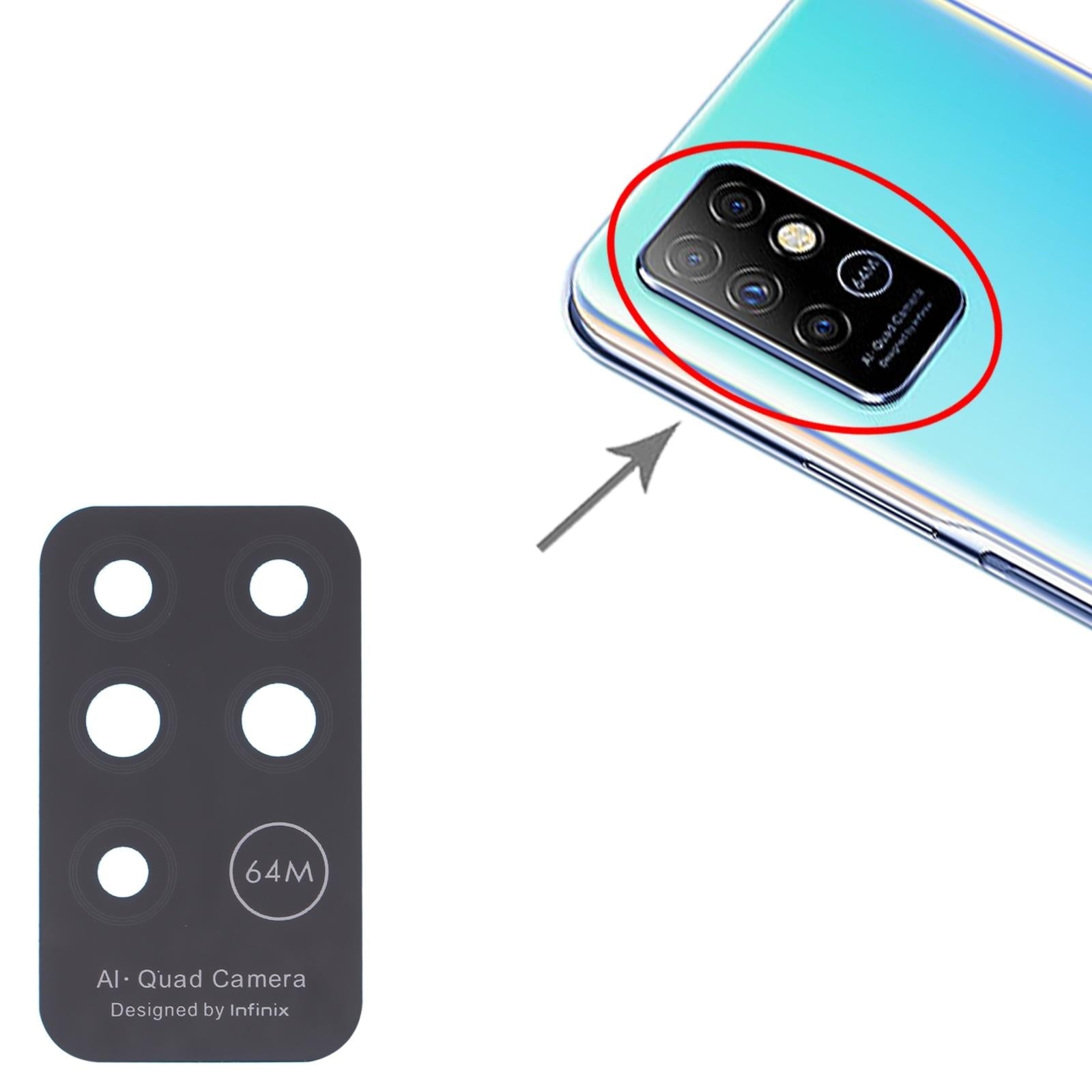 10-Piece Infinix Note 8 X692 Rear Camera Lens Set-1915197795099348995