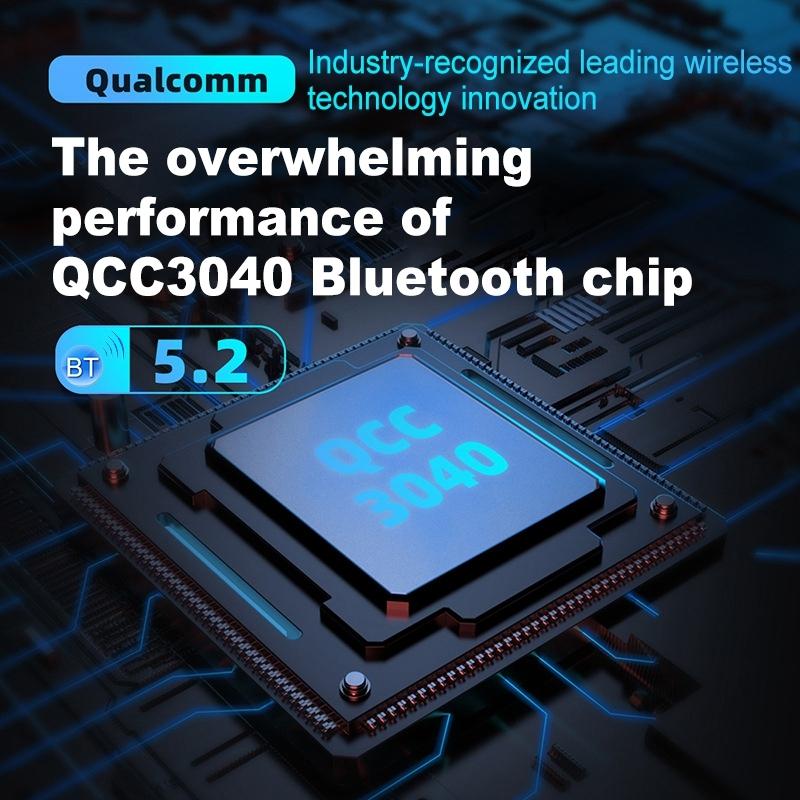 Wireless Bluetooth Module For Headset - Qualcomm 5.2 - Black Earhook-1915197145917558787