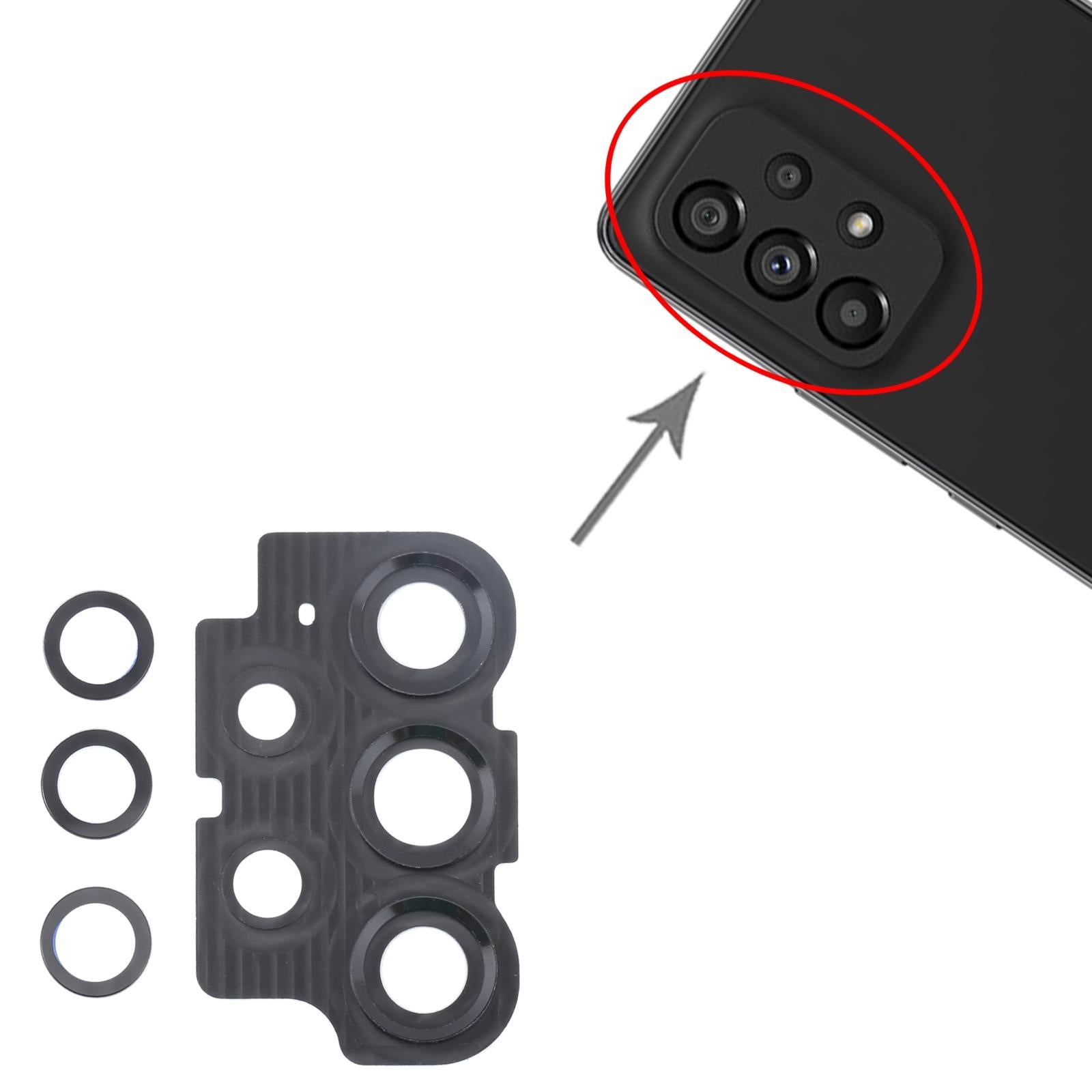 10-Piece Camera Lens Covers For Samsung A536B-1915197634134544387