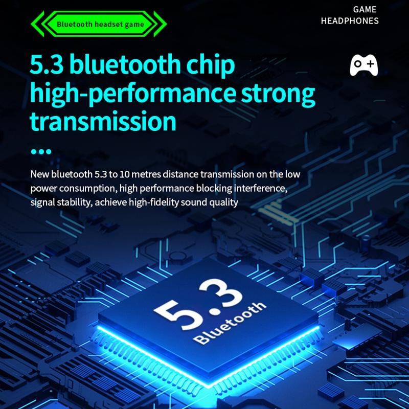 Wireless Gaming Earphones With Noise Reduction - Black-1915196837464248325