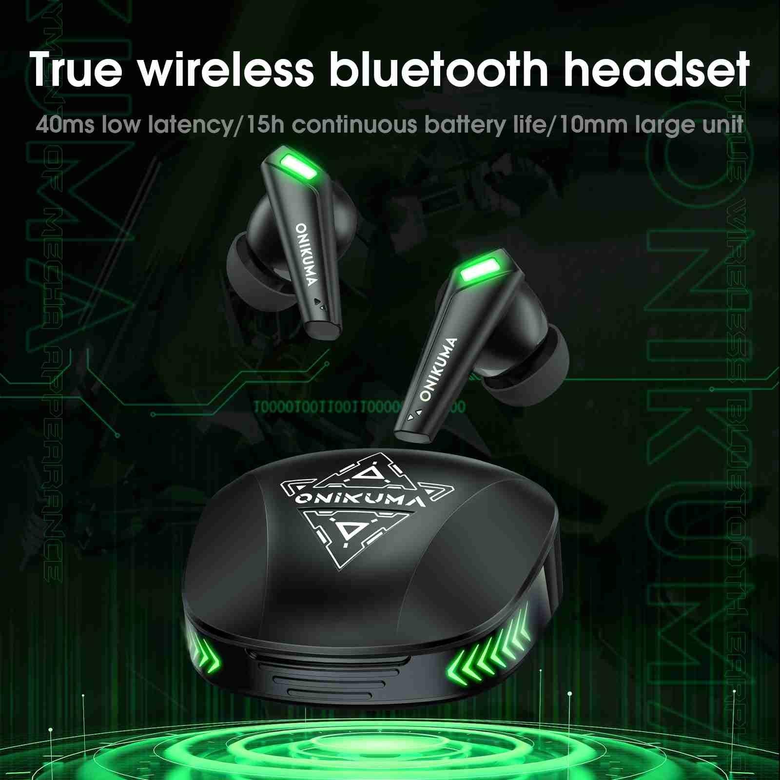 Wireless Bluetooth Earphones With Mic - Black-1915197134509051905