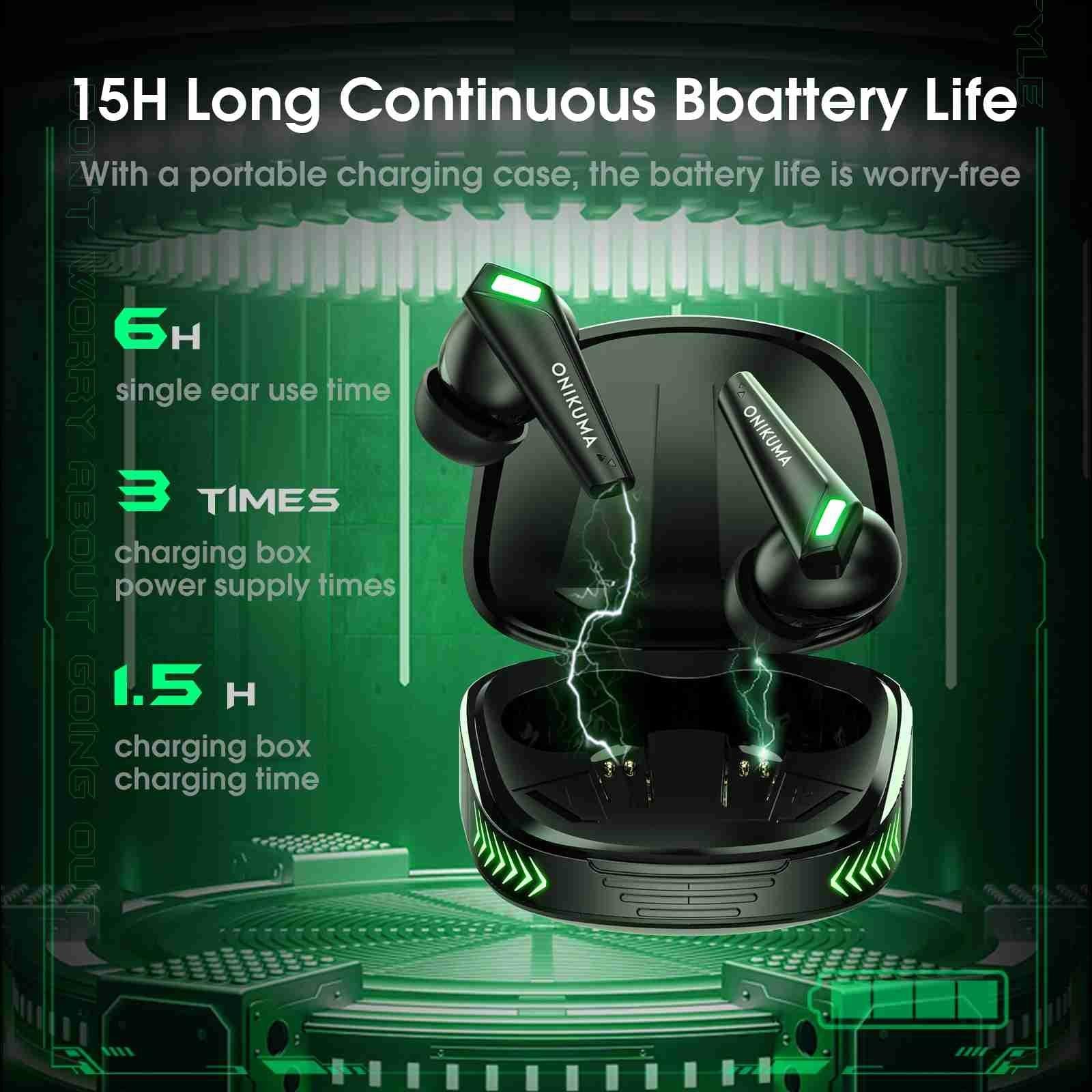 Wireless Bluetooth Earphones With Mic - Black-1915197134509051907