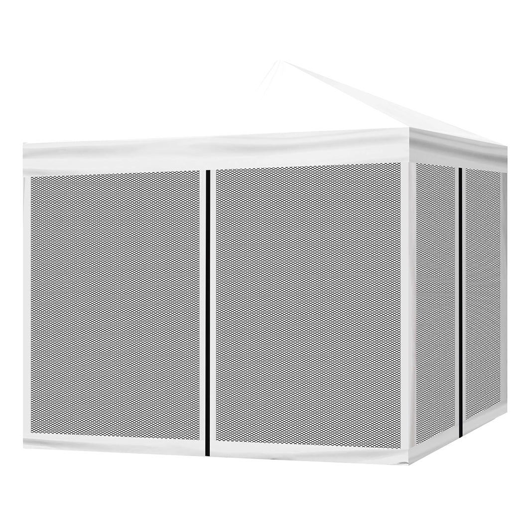 Mountview Gazebo 3x3 Marquee Pop Up White-1942352878832324608
