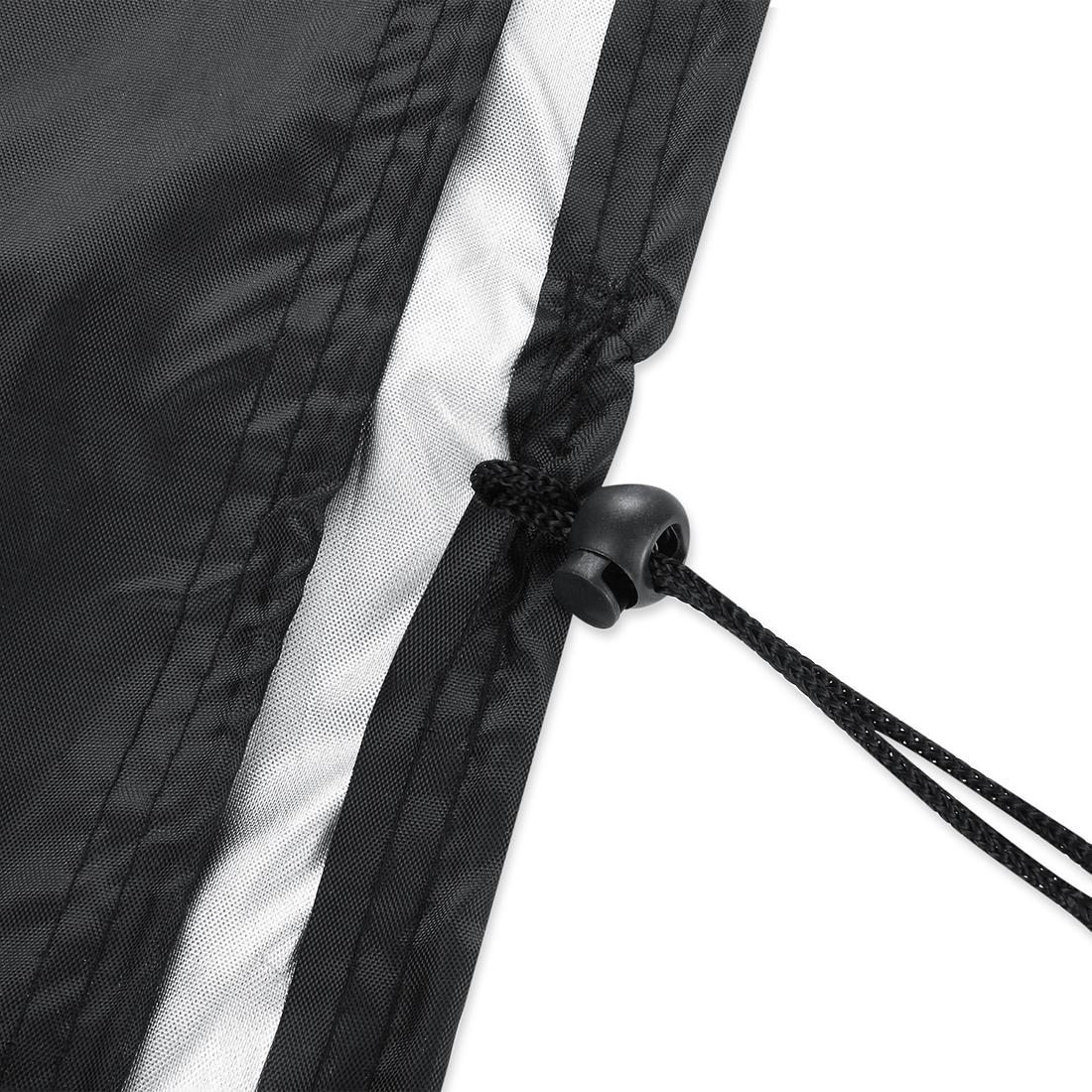 Outdoor Furniture Set Cover - Waterproof Anti-Uv Dust-Proof - 210D Oxford Cloth - 123X123X74Cm - Black-1915198420772065282