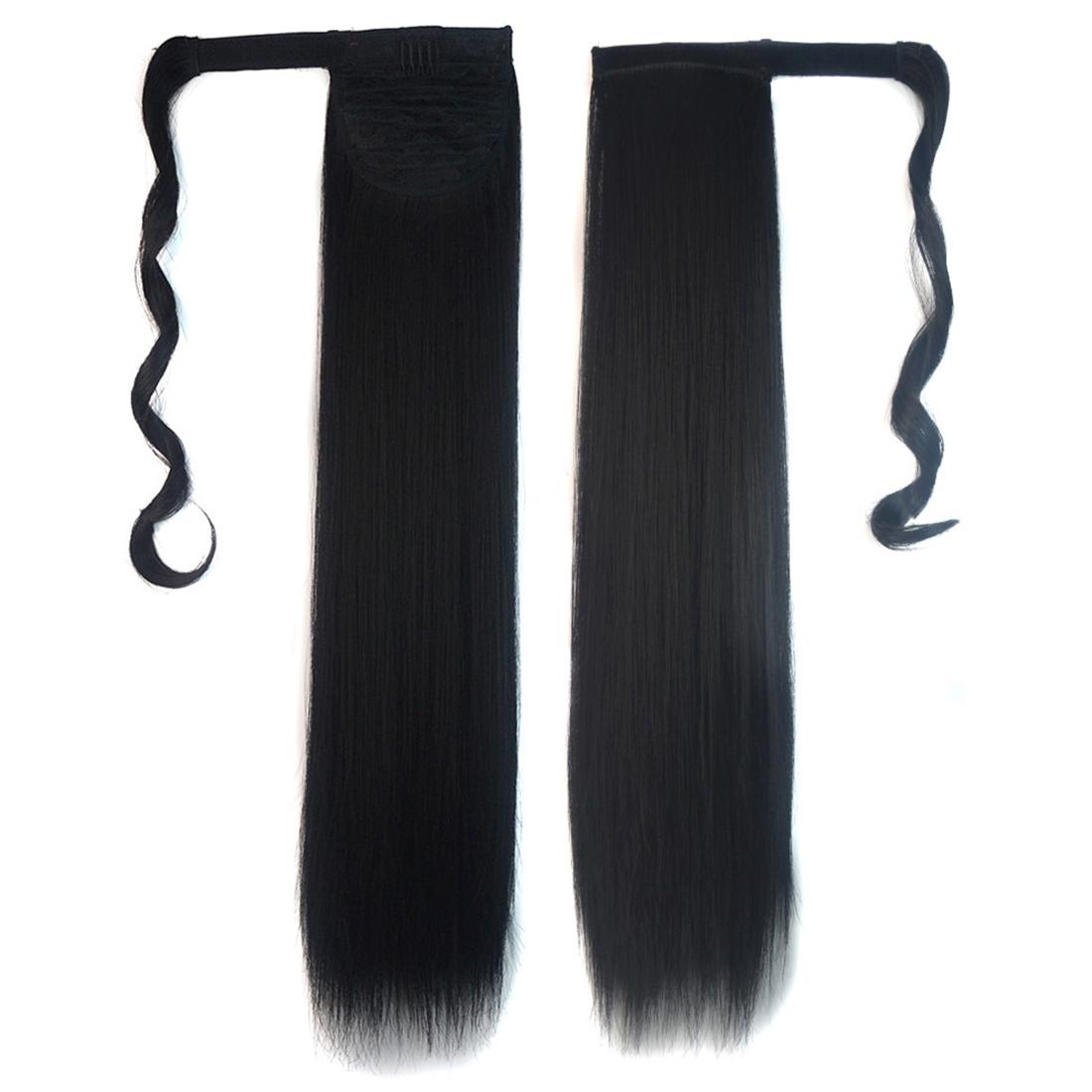 Long Straight Invisible Bandage Ponytail Wig - No Code-1915197519441301508