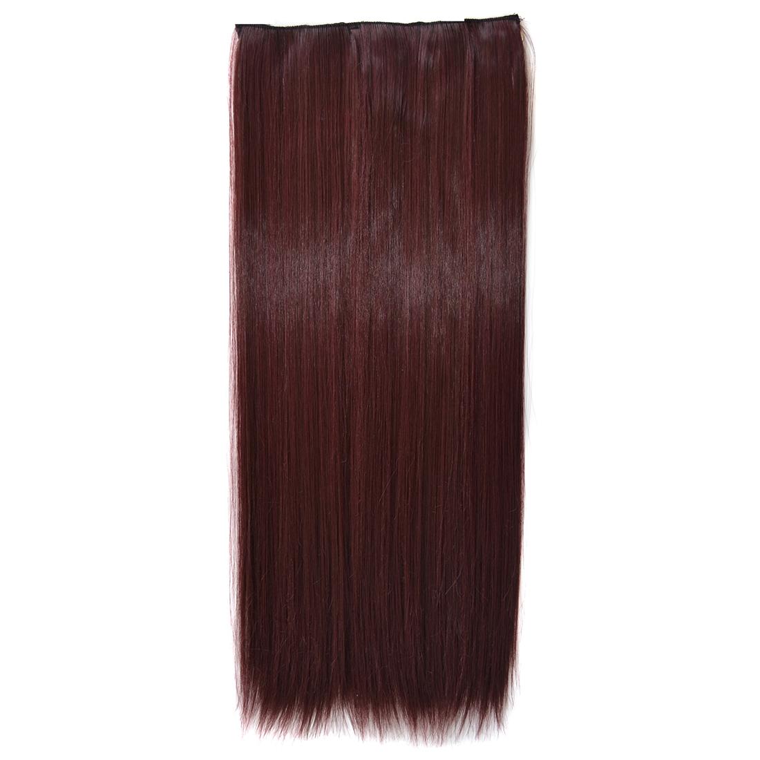 99Jm118 Long Straight Wig With Five Clips-1915197493646331910