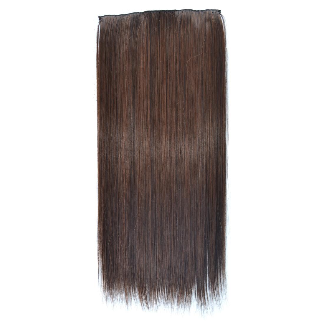 2M30 Long Straight Wig With Five Clips - Natural Look-1915197596931067905