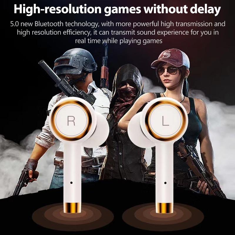 Wireless Bluetooth 5.0 Earbuds With Charging Case-1915196730656296969