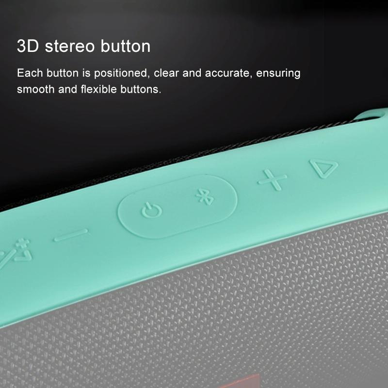 Shockproof Silicone Case For Jbl Charge 4 Bluetooth Speaker - Black-1915196789145866244