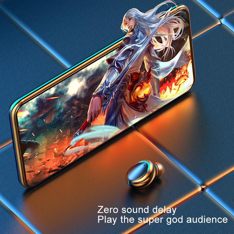 Wireless Noise-Cancelling Earbuds With Triple Display - Black-1915196733118353413