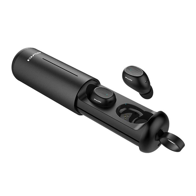 Wireless Sports Headset With Portable Charging Case - T55 Tws Bluetooth V5.0 Black-1915196738575142912