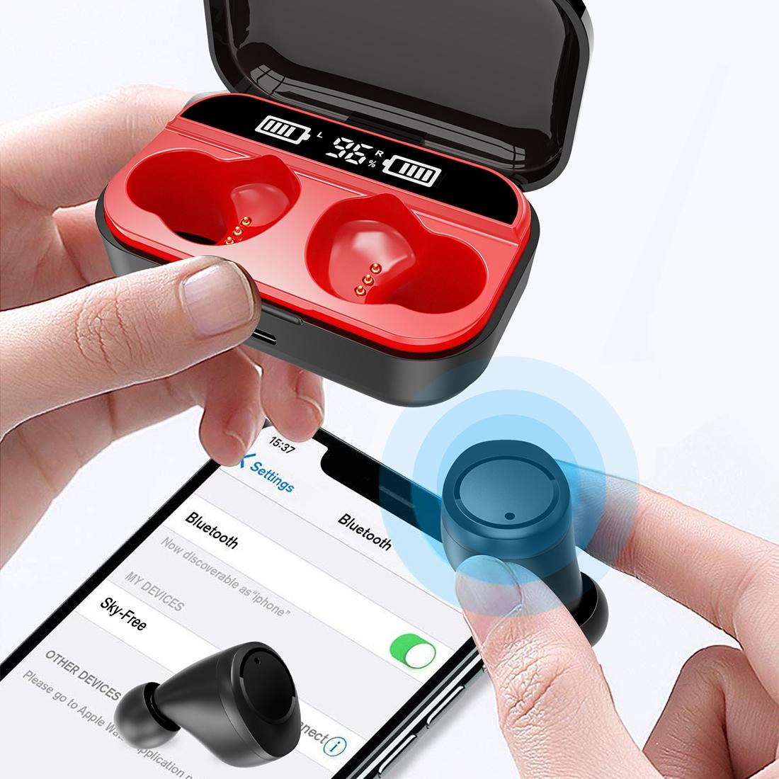 Wireless Stereo Headset With Charging Case And Digital Display - X5 Tws Bluetooth V5.0-1915196593246703619