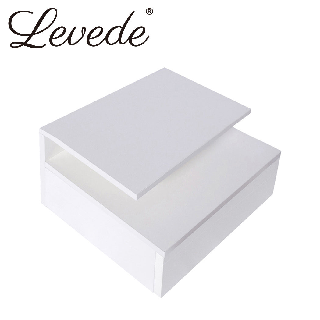 Levede 2x Bedside Tables Side Table White-1910113068977885184