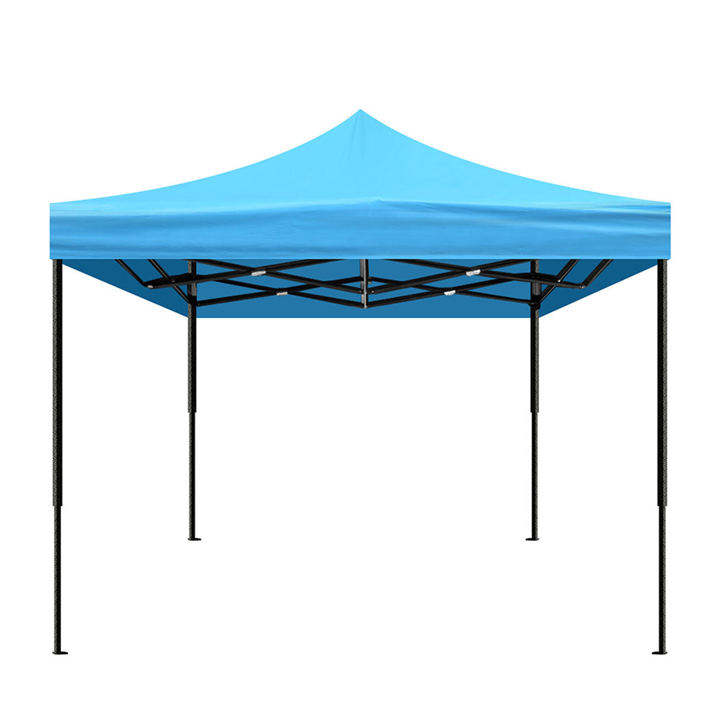 Mountview Gazebo Tent 3x3 Outdoor Marquee Black-1942352883987124225