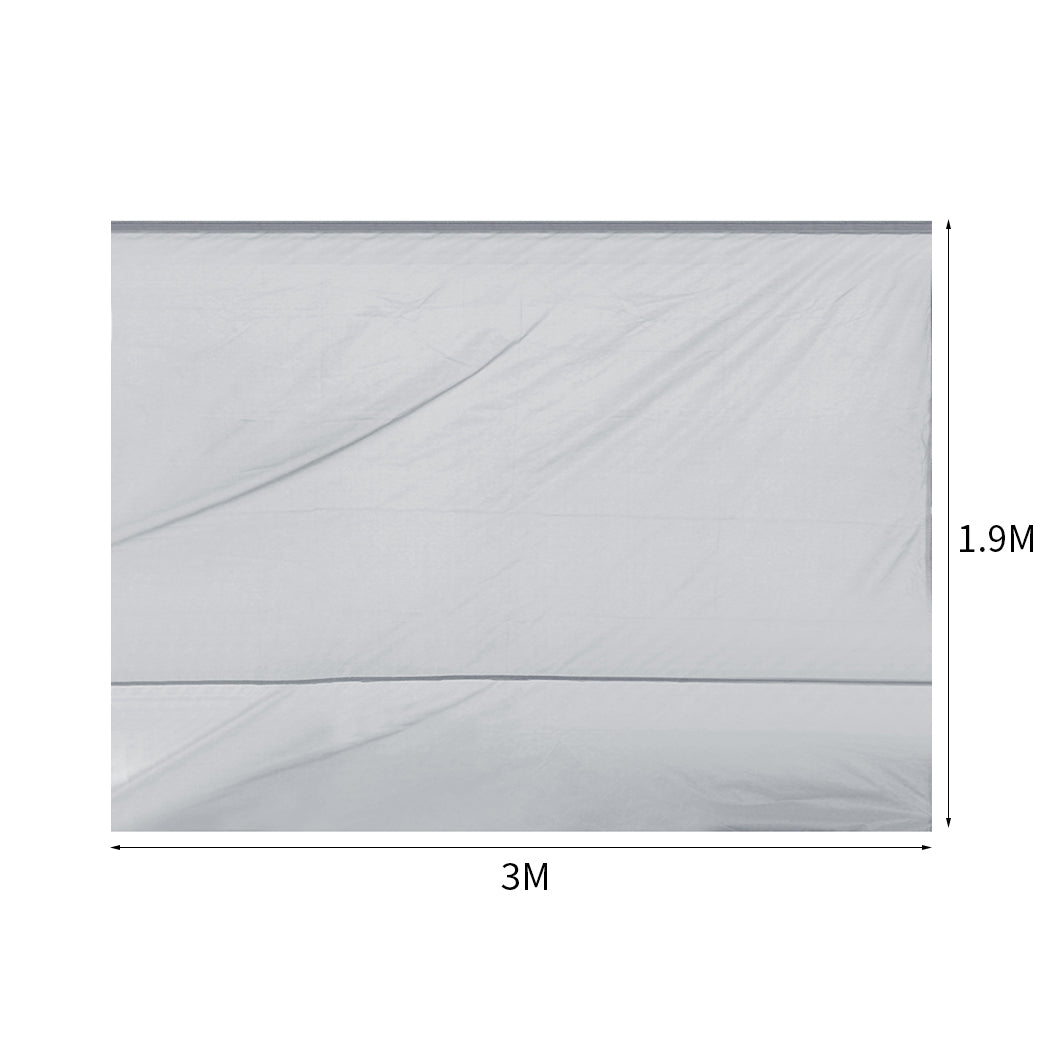 Mountview Gazebo Walls 3x1.9 Outdoor Silver-1942352885580959746