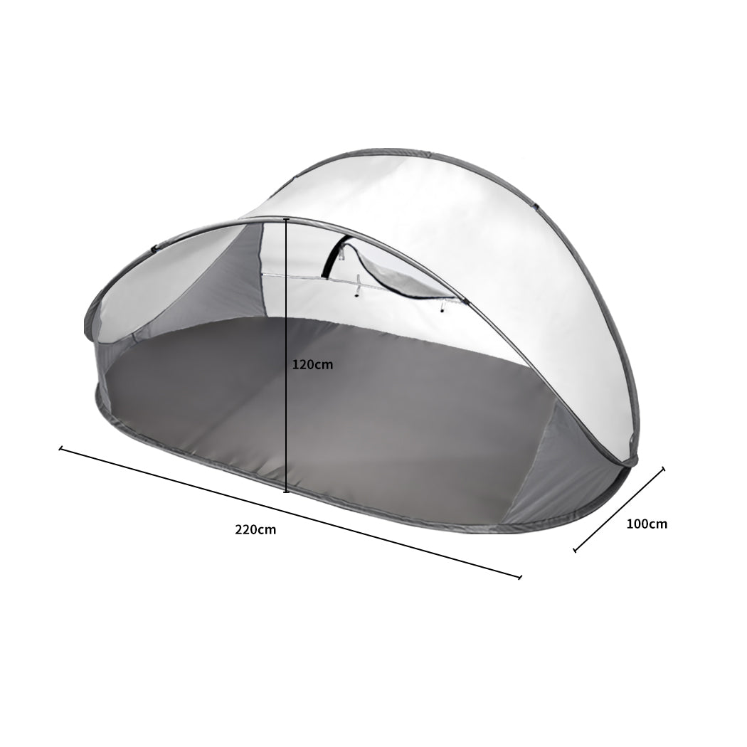 Mountview Pop Up Tent Camping Beach Grey-1942352873669136386