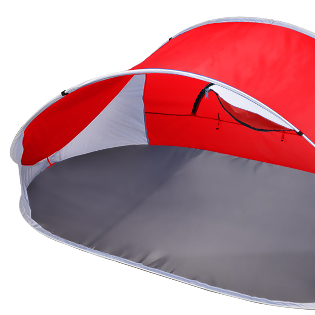 Mountview Pop Up Tent Camping Beach Red-1942352873862074371