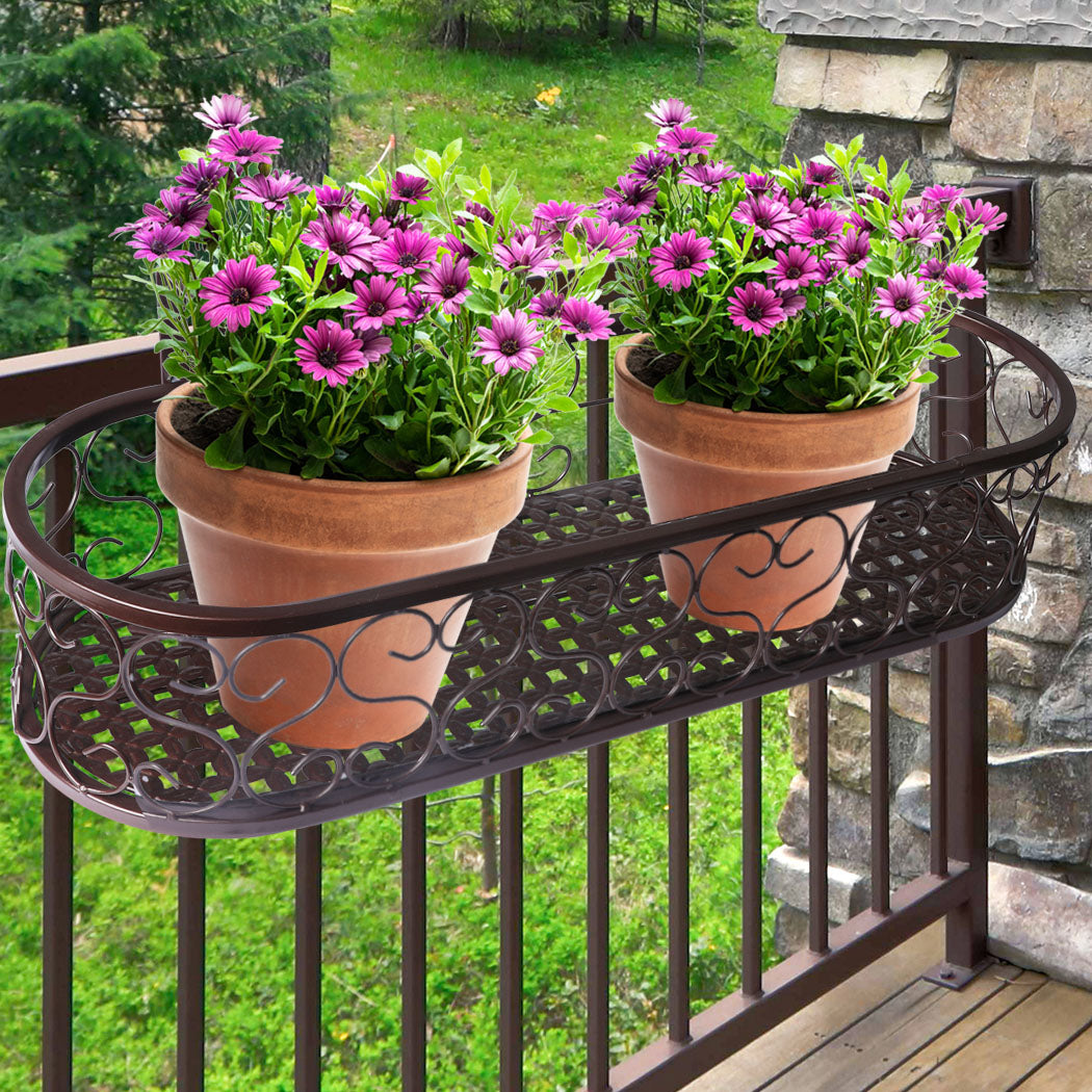 Levede Plant Stand Outdoor Indoor Home Bronze Oval-1942353742942834694