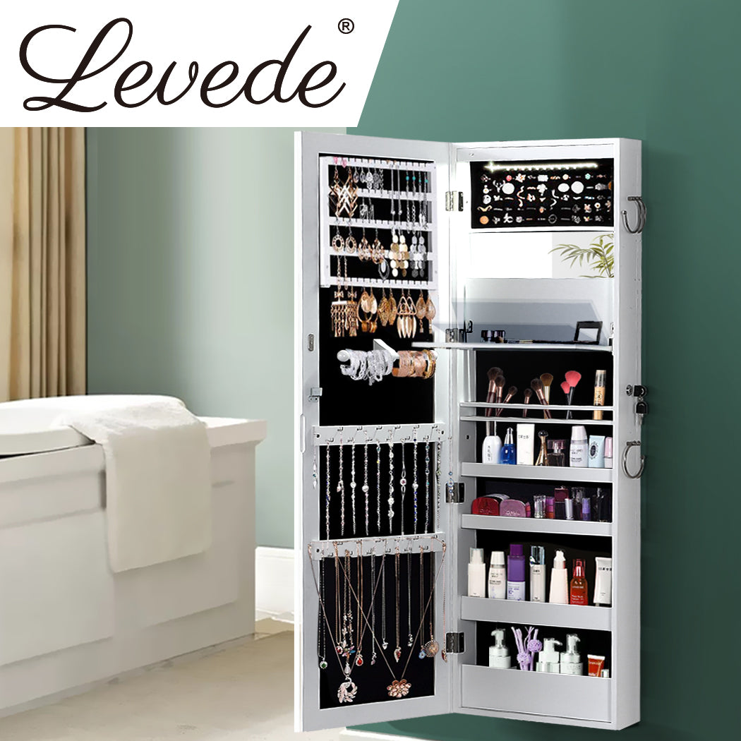 Levede Mirror Jewellery Cabinet Jewelry-1917016723299635206