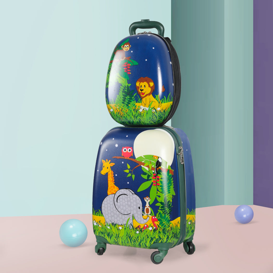 BoPeep 16''13'' 2PCS Kids Luggage Set Jungle-1942353269967949830