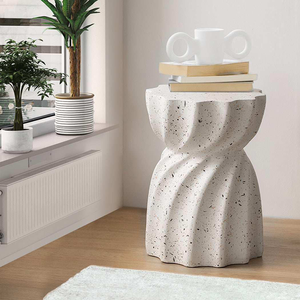 Levede Side Table End Terrazzo Hourglass-1910113292962107398