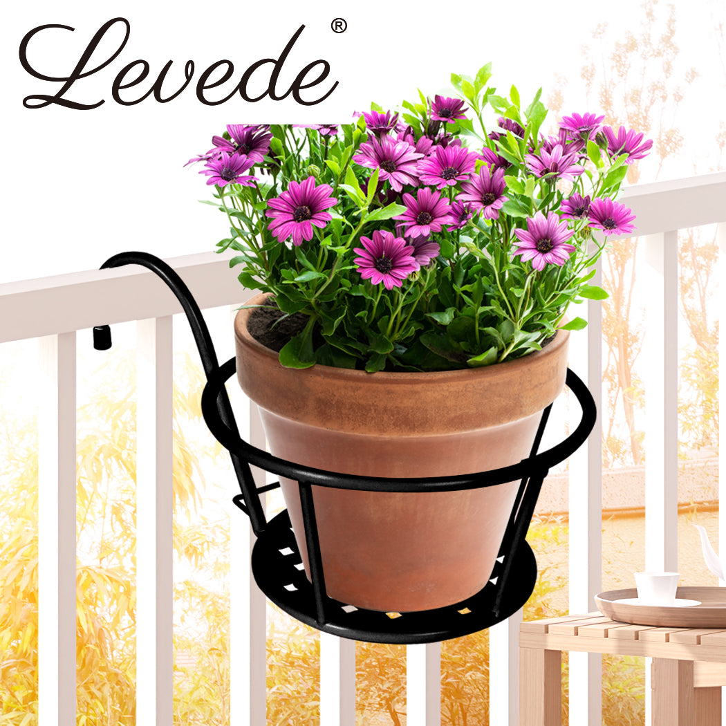 Levede 1x Flower Holder Plant Stand Black-1942352904228835334