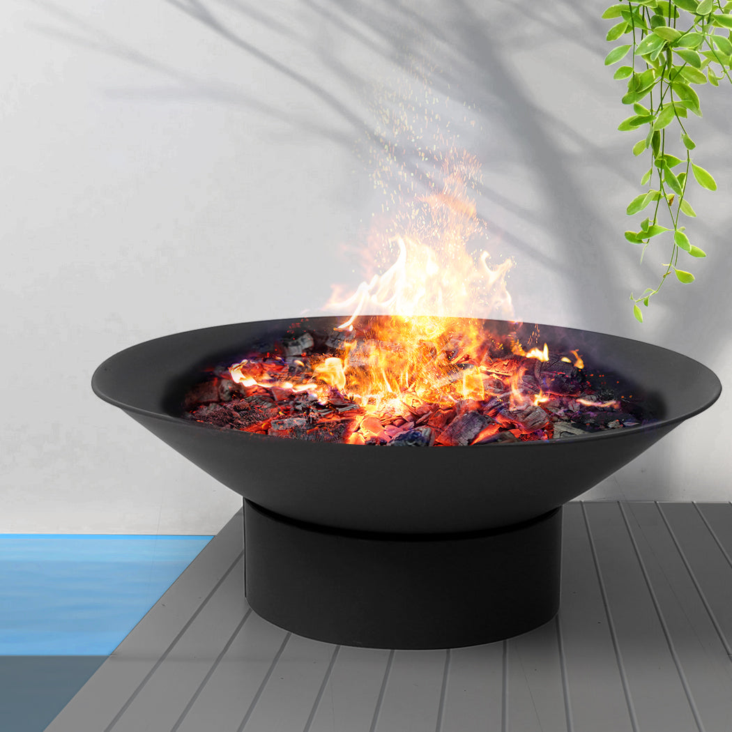 Moyasu 2IN1 Fire Pit Bowl Fireplace Black-1942353059187396614