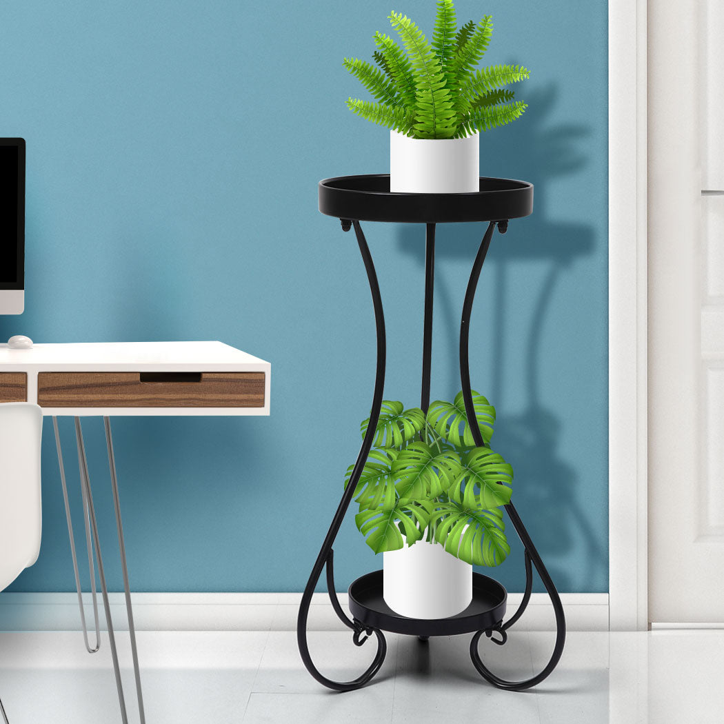Levede Plant Stand 2 Tiers Outdoor Indoor Medium-1942353745170010118