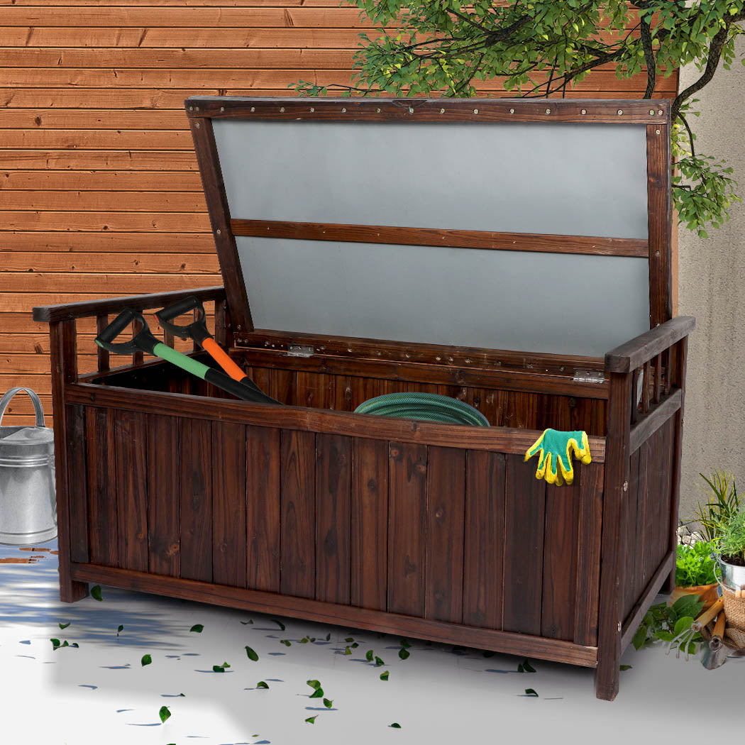 Levede Outdoor Storage Box Garden Bench-1942353023913299974